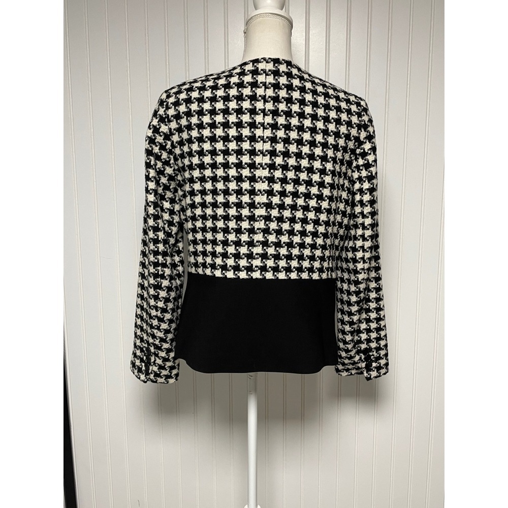 Talbots Houndstooth Button Down Color Block Blaze… - image 5